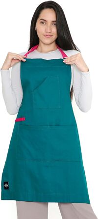 Регулируемый кухонный фартук с карманами 68 x 85 см голубой Encasa XO