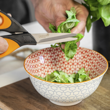 Миска Kitchen Craft GEOMETRIC BLUE, кераміка, діам. 16 см, 500 мл