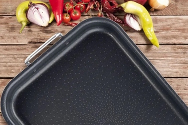 Tefal Деко Success,з ручками, прямокутна, 27х37см, алюміній, чорний