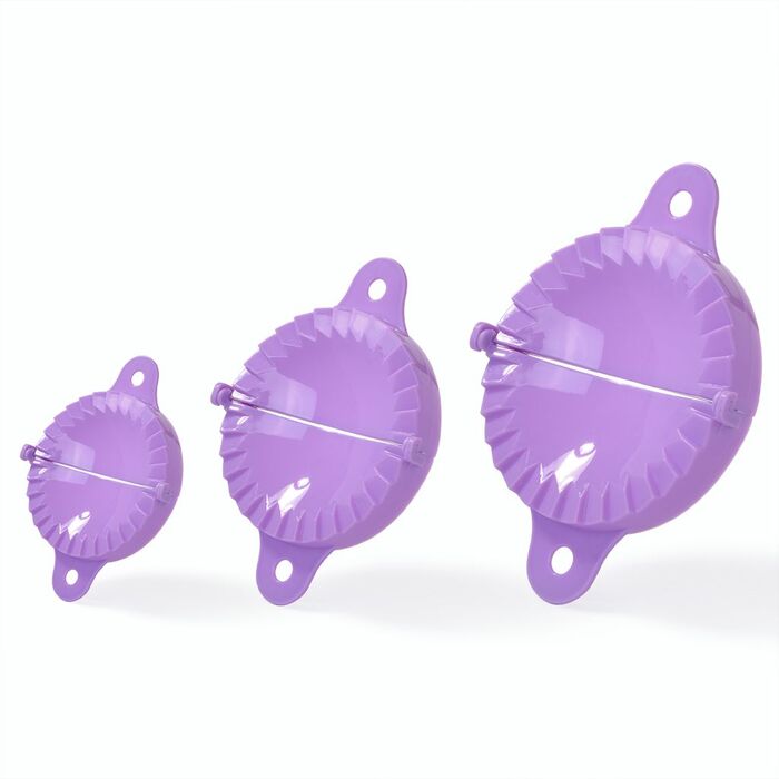 Набір з 3 формочок для ліплення пиріжків і вареників Fissman 12/8/6 см (8575)