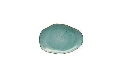 Блюдце Lubiana Stone age decor 12,5 см бірюзове 4613-6630L