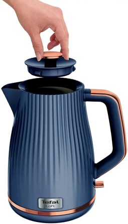 Tefal Електрочайник Tefal LOFT, 1,7л, пластик, STRIX, синій