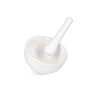 Ступка Fissman 12x6,5 см з пестиком фарфор (14162)