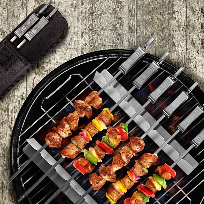 Шампури для барбекю 6 х 45 см. Heynna Premium