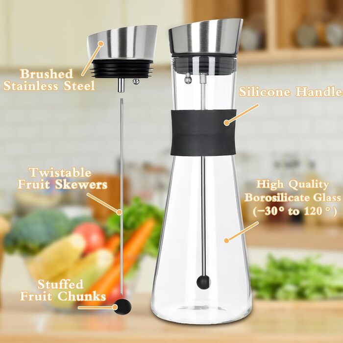 Стеклянный графин 1,2 л ZHHGOO