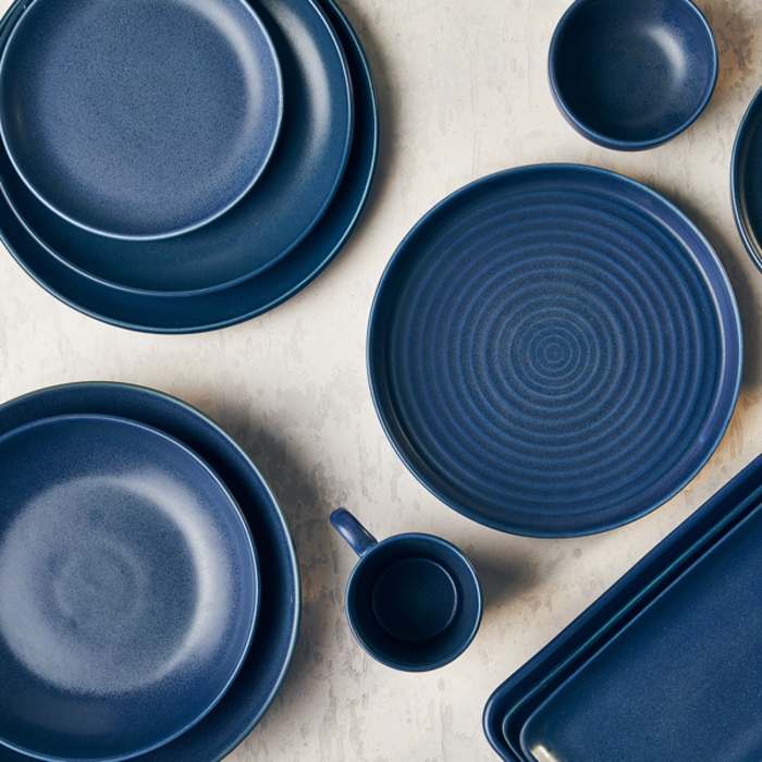 Страва прямокутна 27х12.5 см, Terra Stoneware Antigo Denim, GenWare