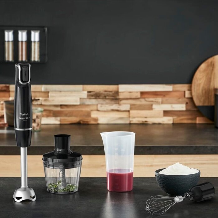 Tefal Блендер заглибний INFINY FORCE, 1000Вт, 5в1, чаша-800мл, XL чопер 1л., чорний