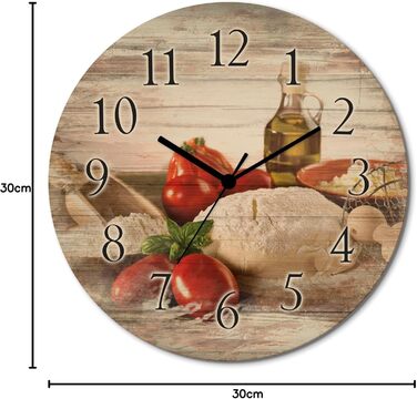 Настінний годинник з дерева 30 см ARTLAND