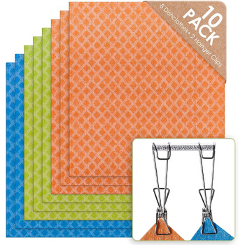 Серветки для прибирання 8 шт та 2 затискачі для підвішування Etokon.Org