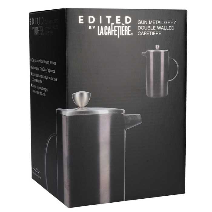 Френч-прес Kitchen Craft LA CAFETIERE, сталевий, 1000 мл