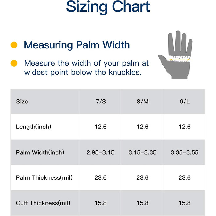 Перчатки для мытья посуды размер M ісландський блакитний LANON Protection