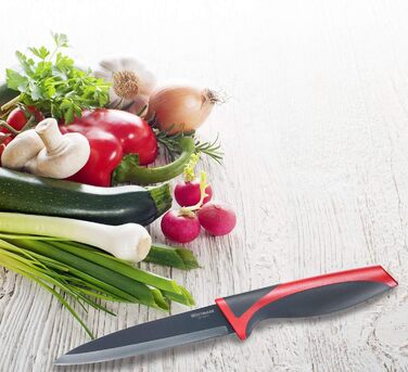 Набір ножів Westmark 5 шт. , 1 велика обробна дошка та 4 ножі, обробна дошка 37 х 25,5 см, лезо кухарського ножа/ножа для хліба по 20 см, лезо канцелярського ножа 12 см, лезо ножа для чищення овочів 8 см, 145222E6 (ніж для чищення овочів)