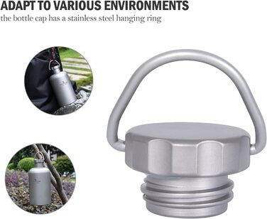 Титанова пляшка з титановою кришкою 400 мл Boundless Voyage