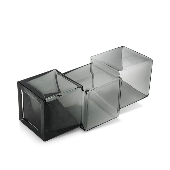 Ваза Fissman 27 см SMOKY SQUARES (9554)