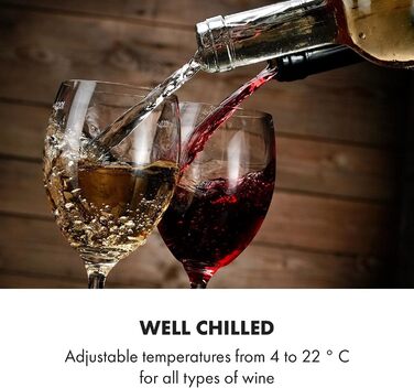 Винний холодильник до 12 пляшок чорний Klarstein