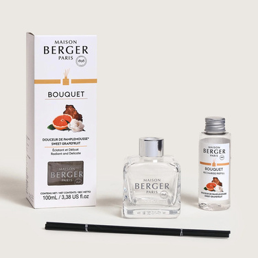 Диффузор Maison Berger Paris ICE CUBE, 180 мл + Наполнитель с ароматом SWEET GRAPEFRUIT, 100 мл