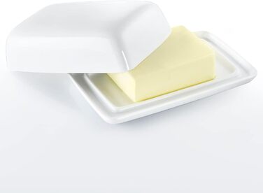 Маслянка Westmark - Ідеально підходить для сервірування та зберігання - Можна мити в посудомийній машині - Спеціальний рельєф для надійного захоплення (керамічний, одинарний)