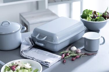 Горщик з дзьобом 10 0,75 л, Country Special Edition Flora, діаметр 0,75 літра, висота емалі, індукційна (12 см, сірий), 0039-070