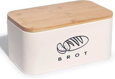 Хлібниця з кришкою 30 х 18 х 14 см бежевий Theo&Cleo