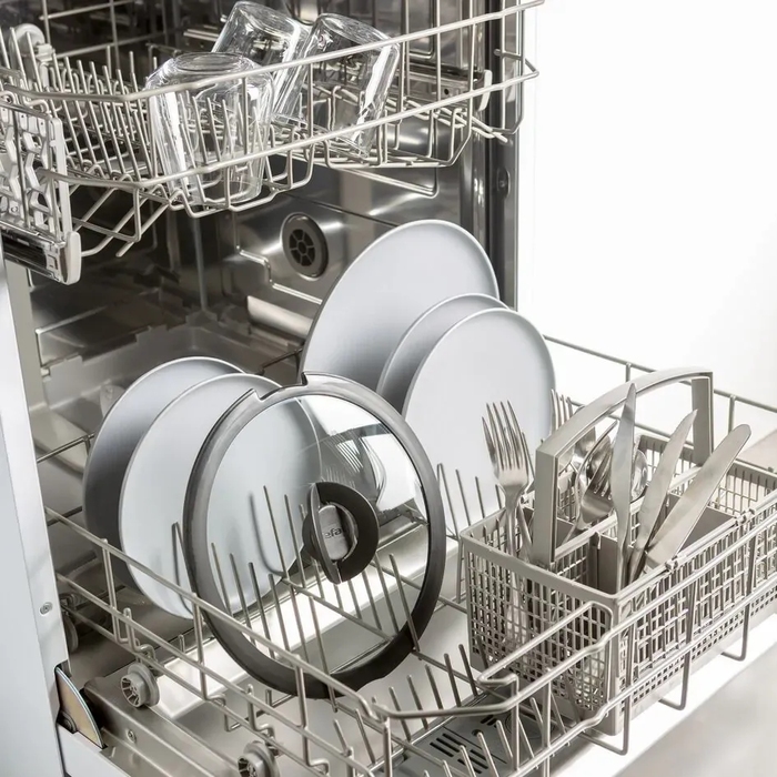 Набір скляних кришок Tefal Ingenio, 16см, 18см, 20см, скло, пластик, чорний