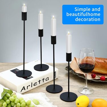 Набір із 6 свічників 33/28/23 см HAOYULUO