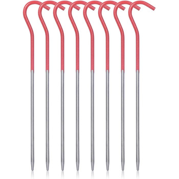 Титановый сплав Колышки Гвозди для палатки Кемпинг Палатка Колья На открытом воздухе Портативный локоть Трава Палатка Гвоздь Рюкзак Туристическая Палатка Аксессуары для палатки 15 см 12 шт./лот Ti4001P (8 шт. - Ti4002P 16,5 см)