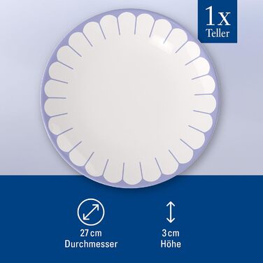 Обідня тарілка 26,6 см, синій Fleur Villeroy & Boch