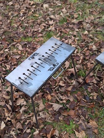 Портативний мангал та 5 шампурів з нержавіючої сталі та сумку Generisch