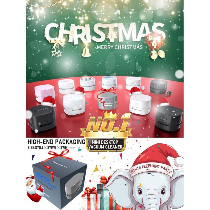 Міні-пилосос бездротовий сірий IGOKOTI