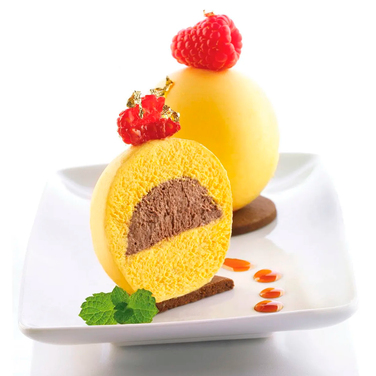 MUL3D/ 58A+B Форма силіконова для тістечок з кришкою та підставкою d 58 мм, 100 мл