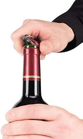 Штопор Peugeot з різаком для капсул, відкривачкою для пляшок і кріпильним кільцем, клавелін, нержавіюча сталь / ABS, 14 см, 200428