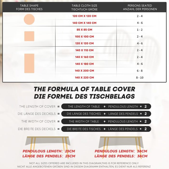 Модна червона різдвяна скатертина у формі сніговиків 100 x 100 см, червона Artoid Mode