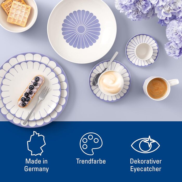 Обідня тарілка 26,6 см, синій Fleur Villeroy & Boch