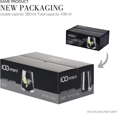 Набір склянок для води 430 мл, 6 предметів Avant-Garde Krosno