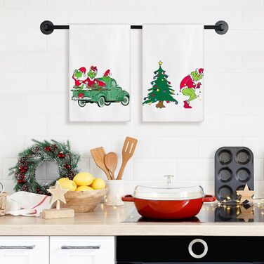 Набір з 4 різдвяних кухонних рушників 45 x 65 см, набір L Ohok