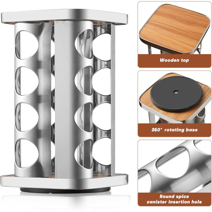 Підставка для спецій на 16 баночек FRIBERG