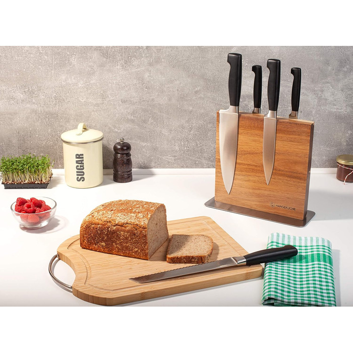 Ножовий блок магнітний із деревини акації Hanseküche