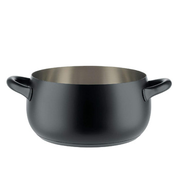 Каструля 25,5 см 5,2 л чорна Mami Alessi