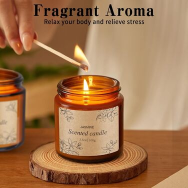 Ароматизована свічка у склянці 4 шт. YUEONEWIN