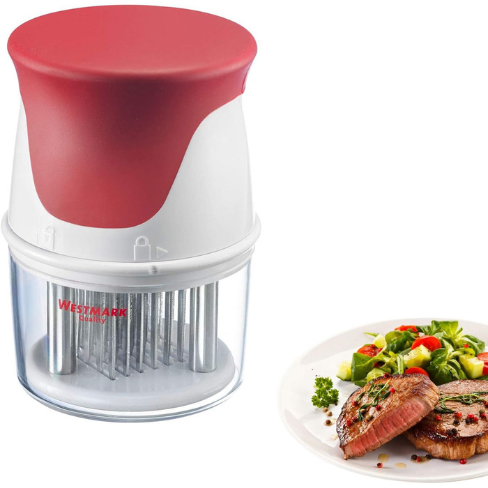 Длина 23,8 см, Нержавеющая сталь/алюминий со специальным покрытием, безопасным для пищевых продуктов, Steakmaster, Серебристый, 62202260 (Steaker)