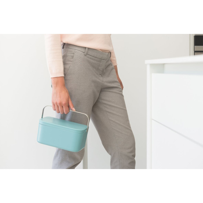 Контейнер для харчових відходів 10,7х22,1х12,7см мятний Sink side Brabantia
