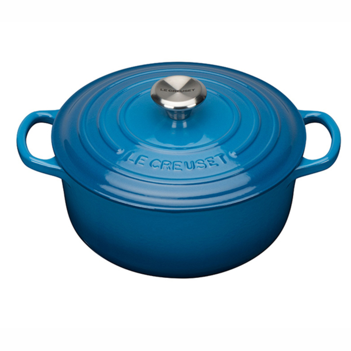 Каструля / жаровня з кришкою 20 см, синій Le Creuset