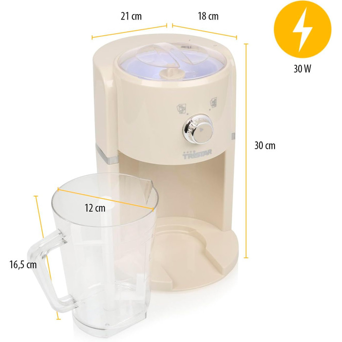 Машина для подрібнення льоду  и глечик 1,1 л Tristar