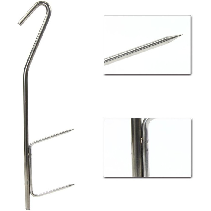 Набір гачків для коптильні з нержавіючої сталі 20 шт 21 см Croch