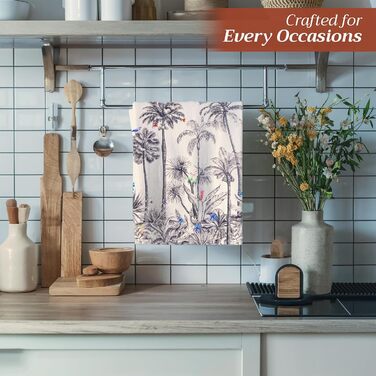 Набір із 3 кухонних рушників універсального призначення, 100 бавовна Барні рушники День подяки/Різдво (50 см x 70 см) (03 - Kitchen-Profiia, 50 x 70 см (набір із 3 шт.)), 39 Hermine Noel