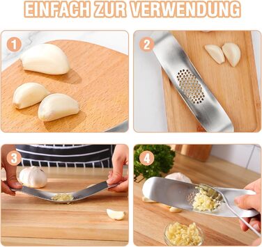 Часникодавка-гойдалка з нержавіючої сталі 19 x 4 см GATIHOK