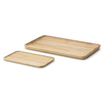 Обробна дошка / піднос каучукове дерево 22 х 13 см Continenta