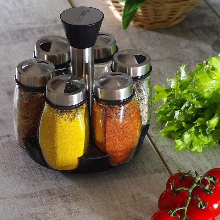 Набір для приправ Fissman 6х110 мл на підставці (6432)