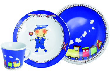 Набір дитячого посуду 3 предмета Magic Grip Kiddie Tableware Adventure Express Kahla