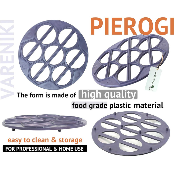 Форма для вареників, пластик,  діаметр 25 см PetriStor